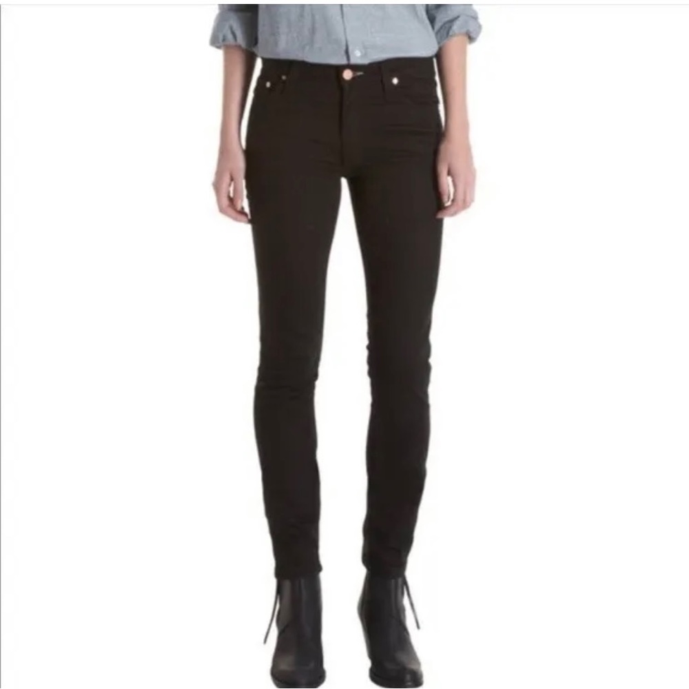 Acne Flex Wet Black Jeans 28/32